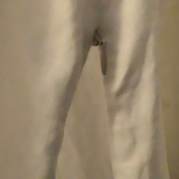 Angels by the Sea white linen tunic.  Size large.  Side zip. Excellent Shape. - Picture 6 of 8